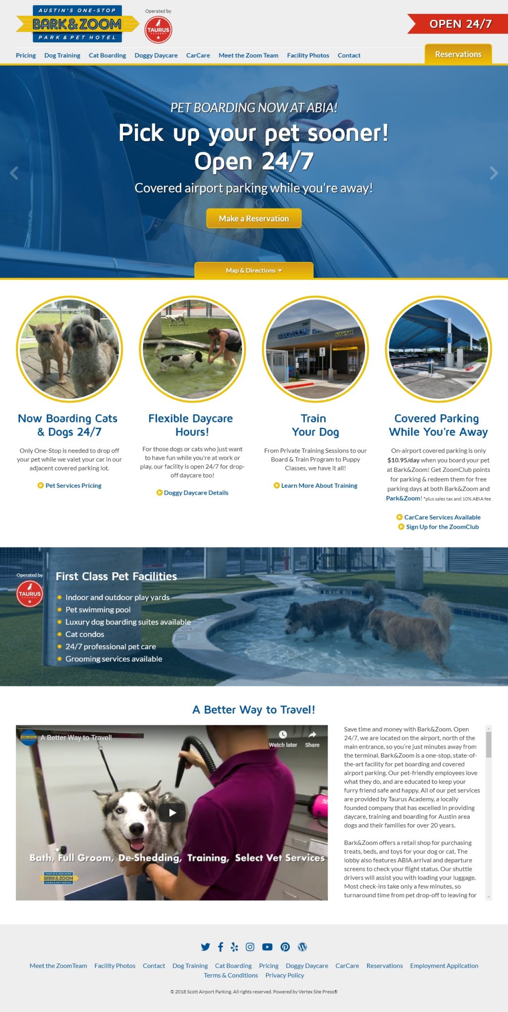 Bark&Zoom design refresh for home page