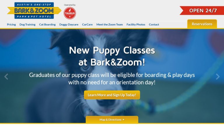 Bark&Zoom design refresh for home page - hero slide 2
