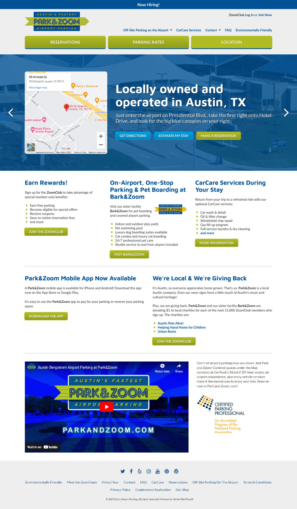 Park&Zoom design refresh for home page - Location slide