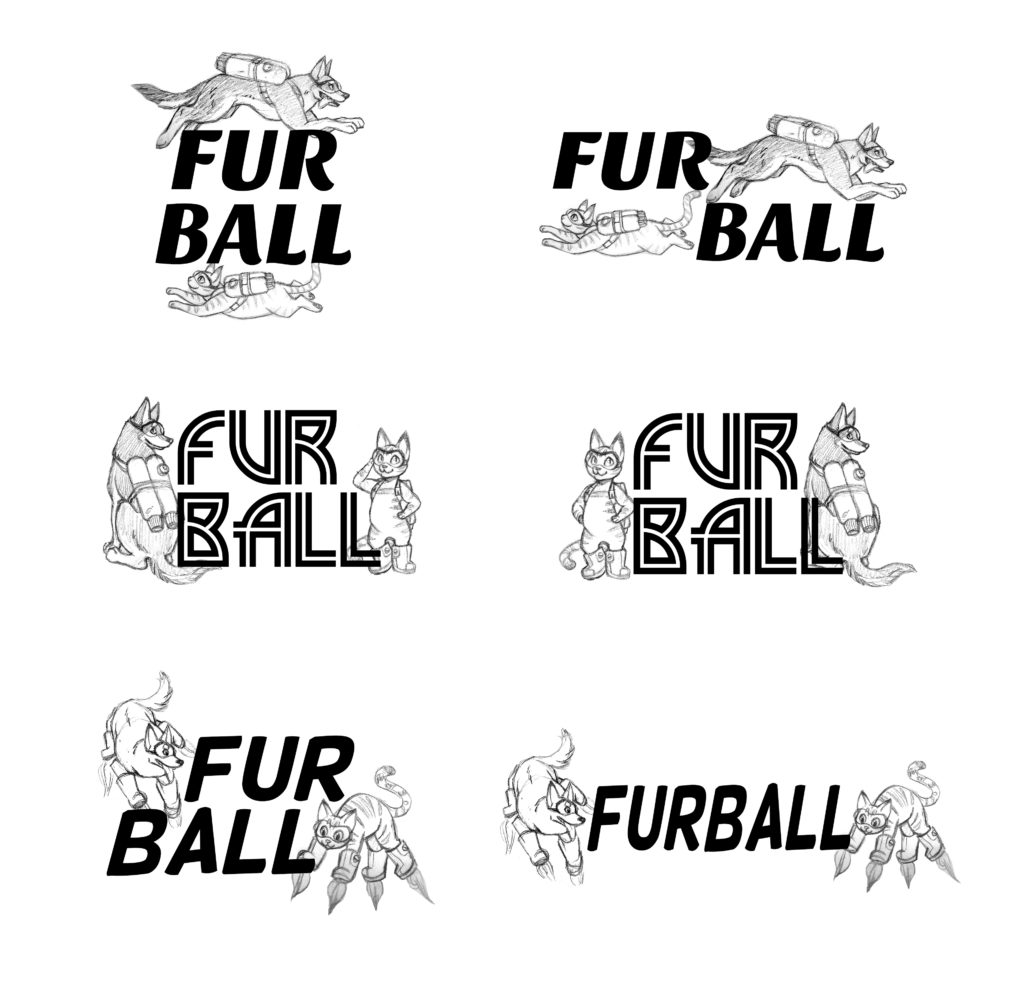 FurBall logo concepts