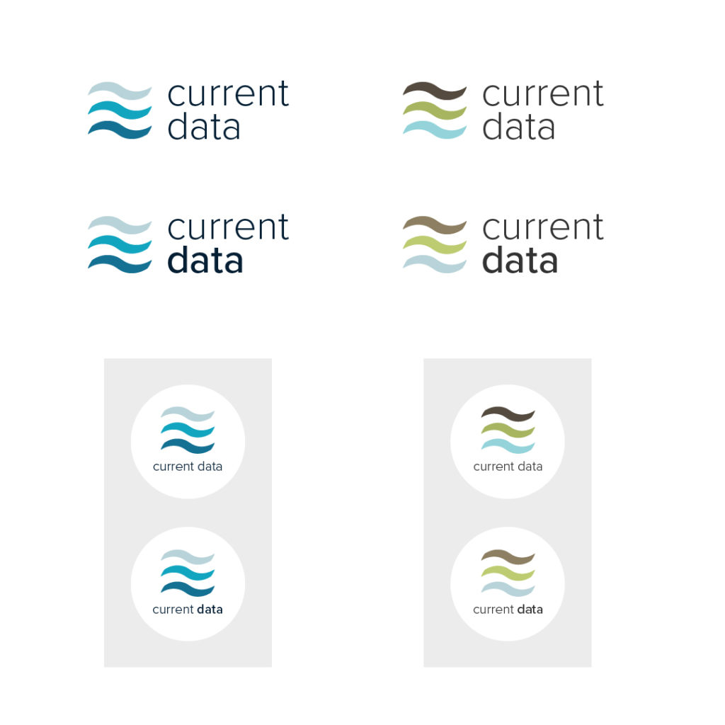 Current Data final logo options