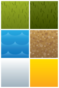 Word Golf game texture tiles