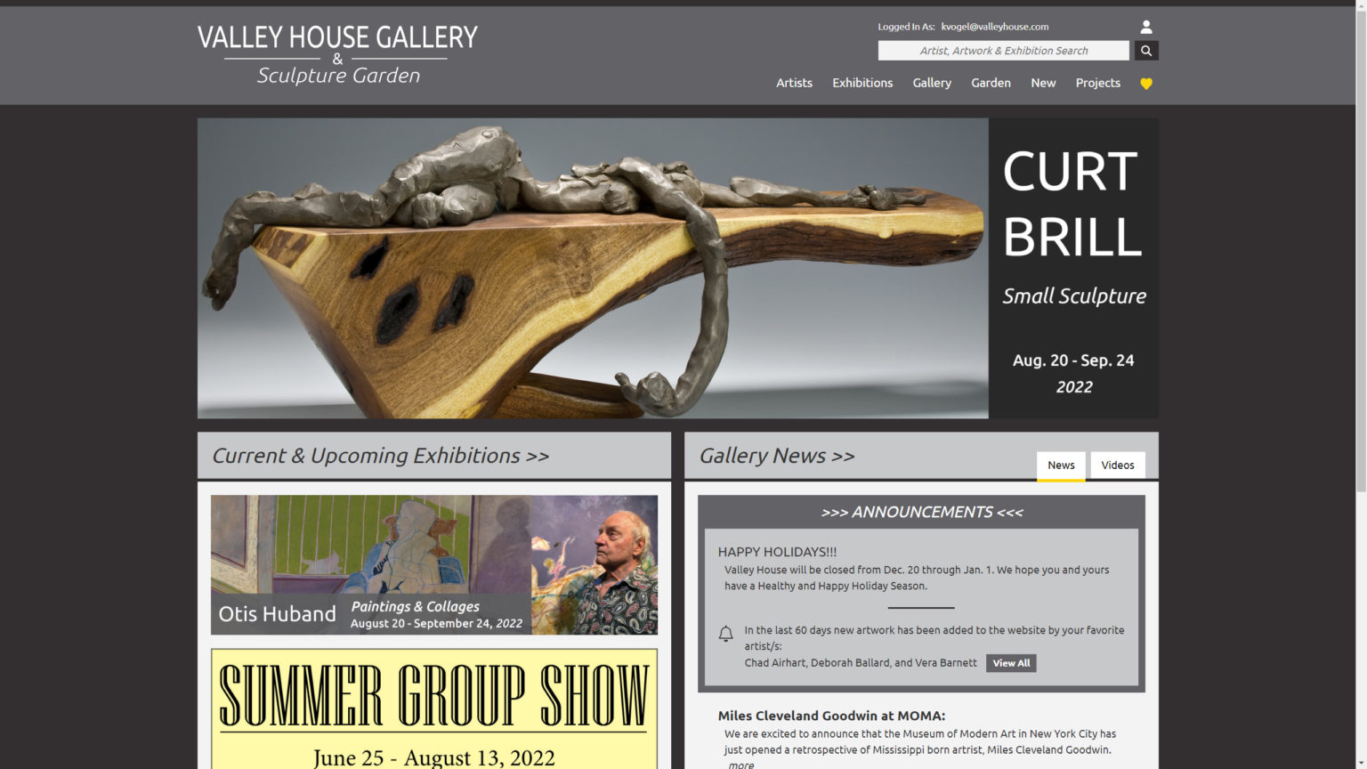 Valley House Gallery screenshot