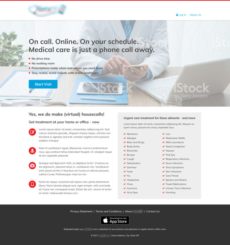Telemedicine Company (SitePress) - Home page design v3