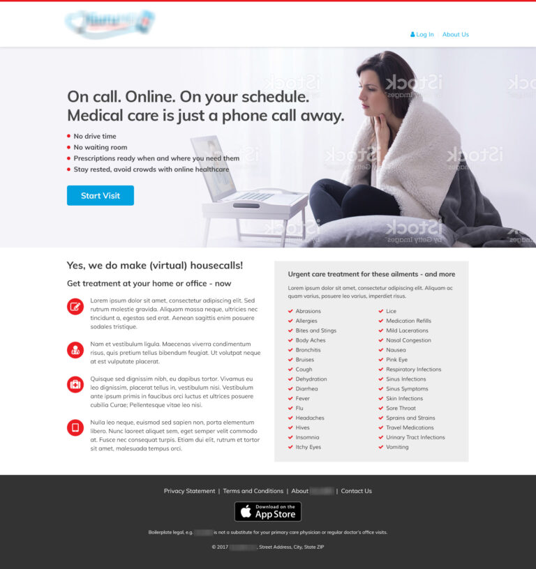 Telemedicine Company (SitePress) - Home page design v4